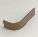 RW02-18 mm 300 External (Convex) Plinth Side View - Curveddoorstore.co.uk