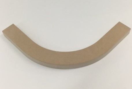 RW03-18 mm 300 External (Convex) Cornice Front View - Curveddoorstore.co.uk