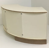 RW13-18 mm 1200 External (Convex) Plinth Front View on Carcase - Curveddoorstore.co.uk