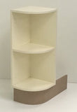 RW02-22 mm 300 External (Convex) Plinth Side View on Carcase - Curveddoorstore.co.uk