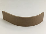 RW05-18 mm 430 External (Convex) Plinth Front View - Curveddoorstore.co.uk