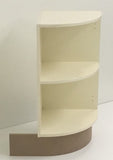 RW05-22 mm 430 External (Convex) Plinth Side View on Carcase - Curveddoorstore.co.uk