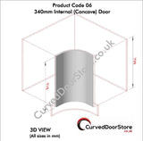 RW06-22 mm 715 H - 340 Internal (Concave) Door - Please Nb:  All Prices + VAT + Delivery where applicable