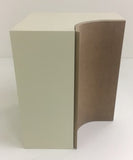 RW08-18 mm 300 Internal (Concave) Door Side View on Carcase - Curveddoorstore.co.uk