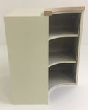 RW09-18 mm 300 Internal (Concave) Cornice Side View on Carcase - Curveddoorstore.co.uk