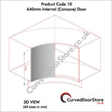 RW10-18 mm 640 Internal (Concave) Door - Pairs - Curved door store .co.uk