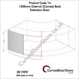 RW14-22 mm 1500 External (Convex) Door - Curved door store .co.uk